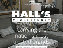 Tablet Screenshot of hallsfurniture.com